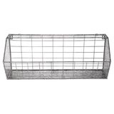 Customized Home Furniture Silver Wire Metal Wall Basket