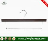 Walnut Wooden Pants Hanger, High Quality Trouser Hanger with Metal Clips