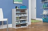 White Wooden Stack-Able 5-Shelf Shoe Cabinet (HHSR06)