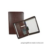 Multi-Funtional A4 PU Leather Folder Portfolio with Calculator