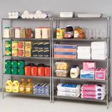 Heavy Duty 5 Shelf Steel Display Wire Shelving Storage Rack for Restaurant or Supermarket