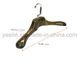Yeelin Luxury Wooden Coat Hanger with Nickel-Plated Iron Square Hook, Antique Finish