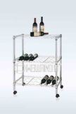Adjustable Removable Flat Metal Wine Bottle Display Holder Rack