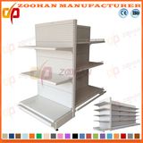 Factory Customized Supermarket Pegboard Iron Gondola Display Shelving (Zhs297)