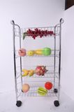 4-Tier Rolling Cart Trolly Organizer Shelves