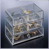 New Design Low Acrylic Price Jewelry Box with 5 Drawers