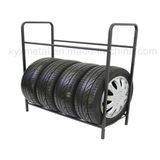 Steel Metal Two Tiers Tire Truck Tyre Storage Display Shelf Rack for Shop