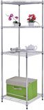 2018 New Design Corner 4-Tier Metal Display Shelf Home Kitchen Bathroom Storage Wire Rack