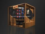 Removable Shop in Shop Indoor Display Kiosk for Slippers, sandals, Garments, Sportsbag Exhibition