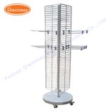 Floor Standing Metal Wire Rotating Shoes Slippers Display Stands