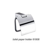 Wall Mounted Zinc Alloy Toilet Roll Holder Chrome Finish 61808