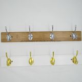 High-Grade Beautiful Clothes Hooks Wooden & Metal Row Hooks (ZH-7002)