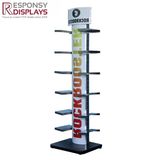 Best Quality Floor Metal Shoe Display Shelf with Many Layers
