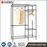 Supreme Adjustable Wire Closet Shelving Metal Garment Wardrobe Rack with Cover