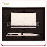 High Quality PU Leather Pen & Card Holder Gift Set