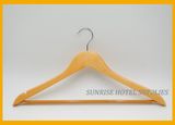 Hotel Wooden Clothes Hanger with Silver Hook