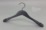 Branded Black Custom Wooden Suit Hangers with Nothes Wooden Clothes Hanger Hangers for Jeans