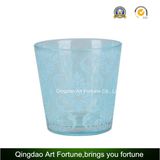 Silver Plating Glass Candleholder for Tealight Candle Decoration