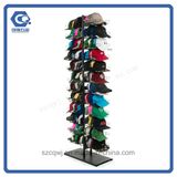 Customized Floor-Standing 24 Pockets Metal Cap Display Rack