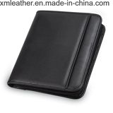 Professional Padfolio Resume Business Leather Portfolio with Zippered Closure