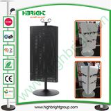 Rotating Counter Display Spinner Rack with Perforated Hole Panel