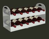 White Acrylic Bottle Service Tray for Wine Display Btr-D2159