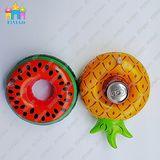 Inflatable Beverage Floats, Tin Holder, Donut Flamingos Drink Cup Holder