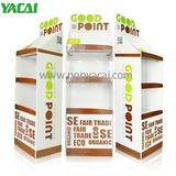 Cardboard Exhibiting Display, Floor Display Rack with 3 Shelves