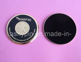 Embossed Logo Metal Gold Cup Coasters