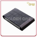 Superior Genuine Leather with Metal Business Card Case