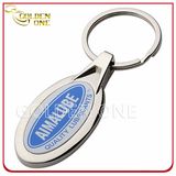 Promotion Cheap Metal Key Ring with Epoxy Domed Logo
