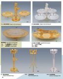 Deluxe Gold and Silver Food Display Rack for Hotel Banquet