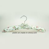 Satin Padded Clothes Hangers Flower Printed Clothes Hangers (YL-yf03)