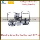 Sanitary Ware Bathroom Accessories Stainless Steel Double Tumbler Holder