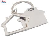 Customized High Quality House Shape Metal Keyring