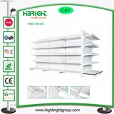 White Powder Coated Light Duty Supermarket Shelf