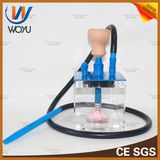 1 Set Red Blue Black Gold Color Hookah Water Pipe Glass Smoking Pipe Vaporizer Shisha Hookah