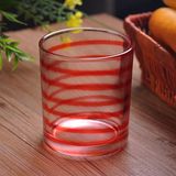 Spray Color Stripe Candle Holder