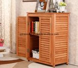 Solid Wood Shoe Ark Shutter Door Store Content Ark Two Receive Two-Door Ou Porch Ark Wooden Shoe Ark with High Quality (M-X3357)