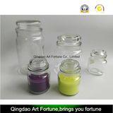Yankee Style Glass Jar with Flat Glass Lids