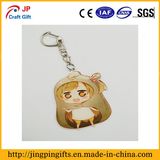 Customized Fancy Girl Shape Print Metal Keychain