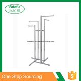 Clothing Store Display Stand 4 Way Clothing Display Rack