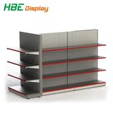 Metallic Gondola Supermarket Shelf Supermarket Rack