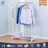 Double-Pole Clothing Clothes Display Rack