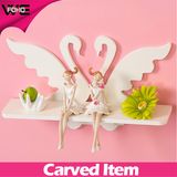 Fashion Waterproof White Swan Decorative Modern Wall Shelves
