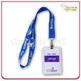 Factory Supply Polyester Badge Holder Witth Printed Lanyard