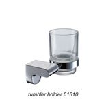 Wall Mounted Zinc Alloy Single Tumbler Holder Chrome Finish 61810
