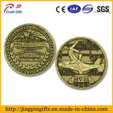 3D Helicopter Antique Bronze Metal Challenge Coin (Series 2)