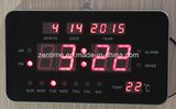 Electronic Digital Calendar Shelf or Wall Clock with Date