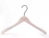 Anti-Slip Wooden Hanger for Clothes with Black Hook